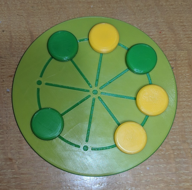 Green and Yellow finished board